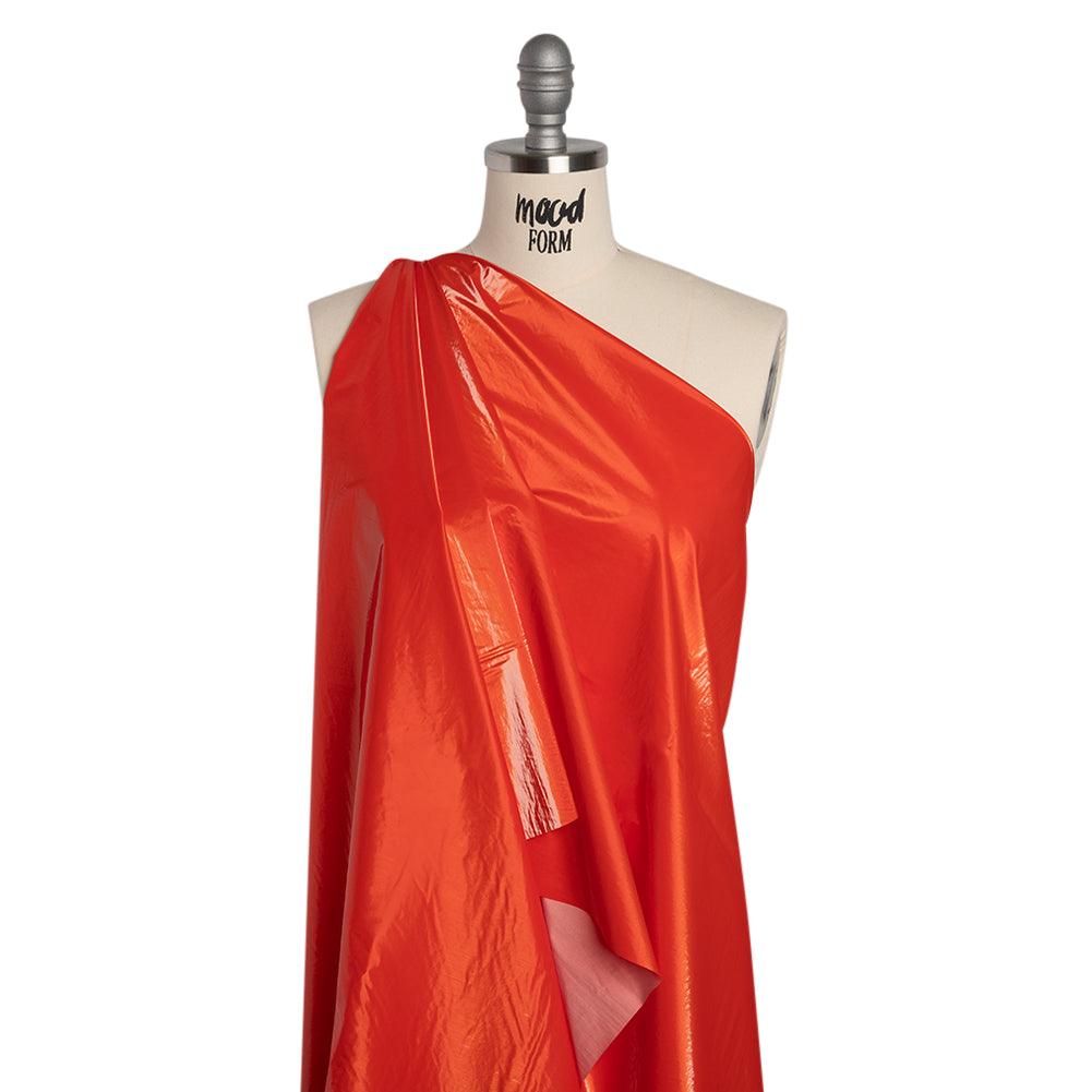 Faux Tyvek - Orange - Greta Collection - Drape