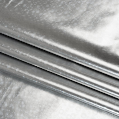 3D Holographic Vinyl - Silver Bubble Dots - Lynn Collection