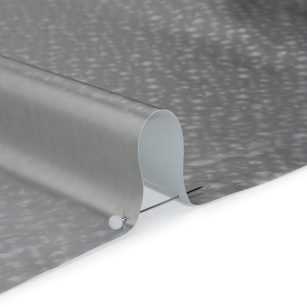 3D Holographic Vinyl - Silver Bubble Dots - Lynn Collection - Detail