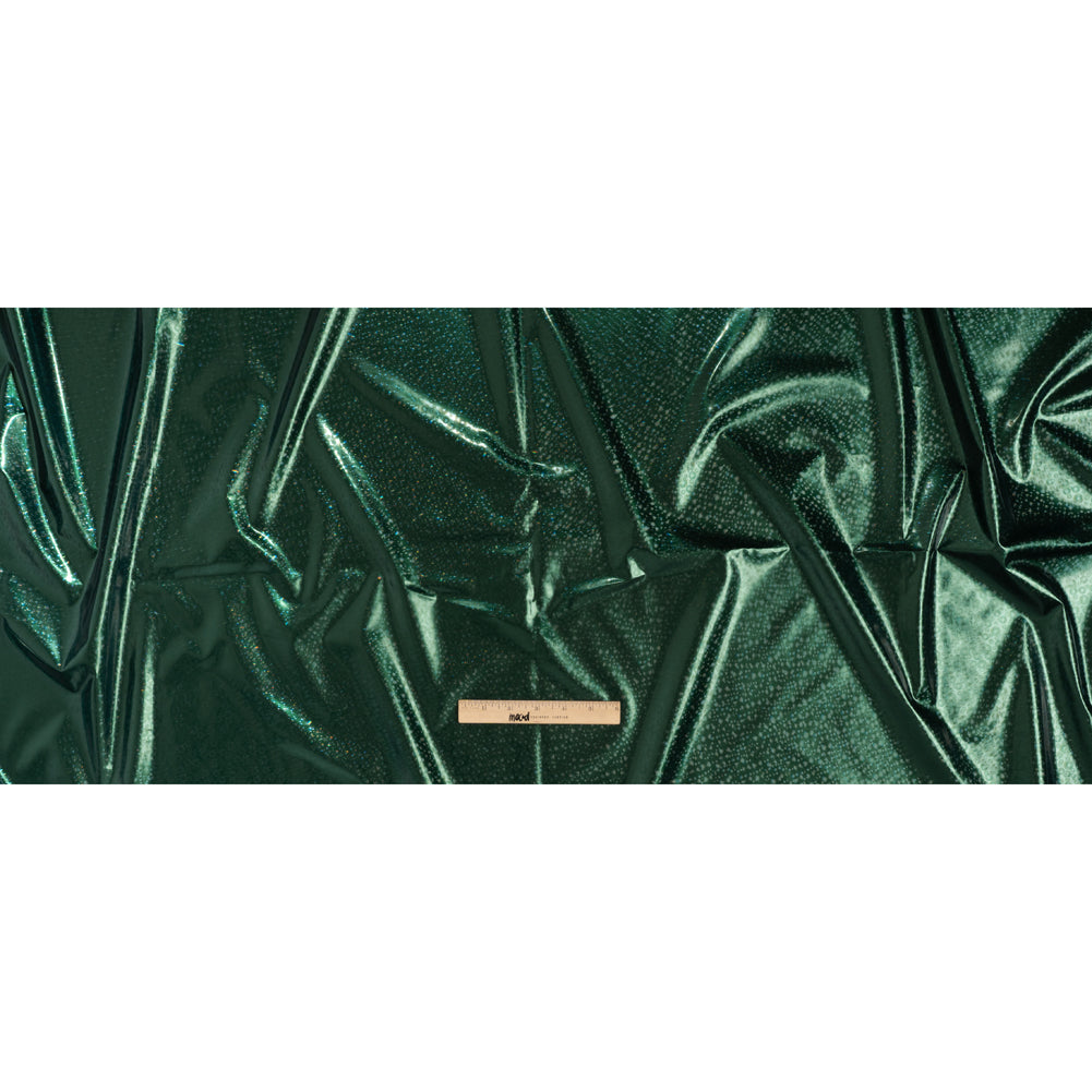 3D Holographic Vinyl - Forest Green Bubble Dots - Lynn Collection - Full
