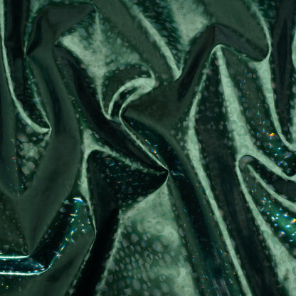 3D Holographic Vinyl - Forest Green Bubble Dots - Lynn Collection