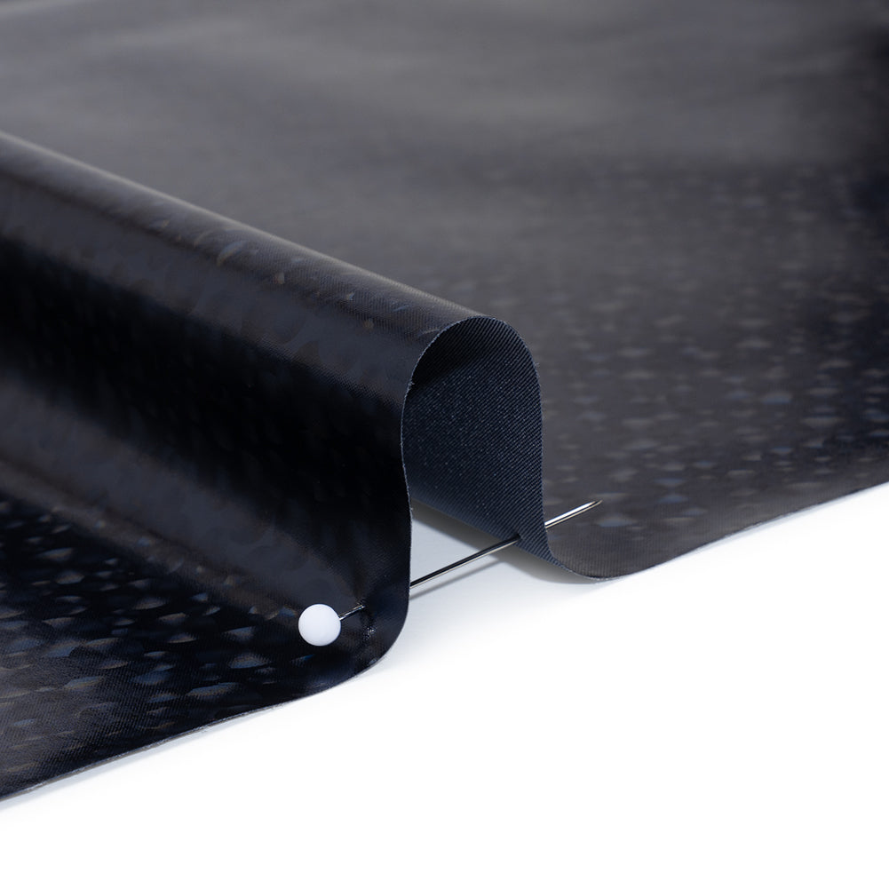 3D Holographic Vinyl - Navy Bubble Dots - Lynn Collection - Detail