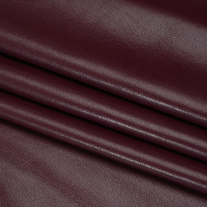 Buttery Faux Leather with Brushed Suede-like Backing - Burgundy - Veronica Collection