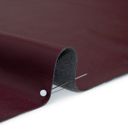 Buttery Faux Leather with Brushed Suede-like Backing - Burgundy - Veronica Collection