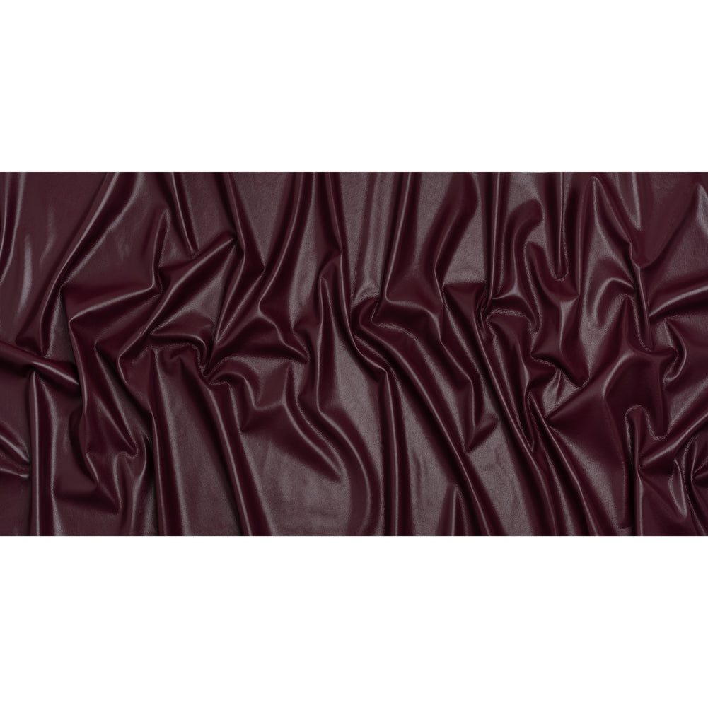 Buttery Faux Leather with Brushed Suede-like Backing - Burgundy - Veronica Collection - Full