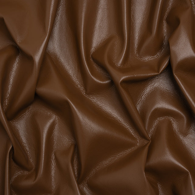 Buttery Faux Leather with Brushed Suede-like Backing - Brown - Veronica Collection