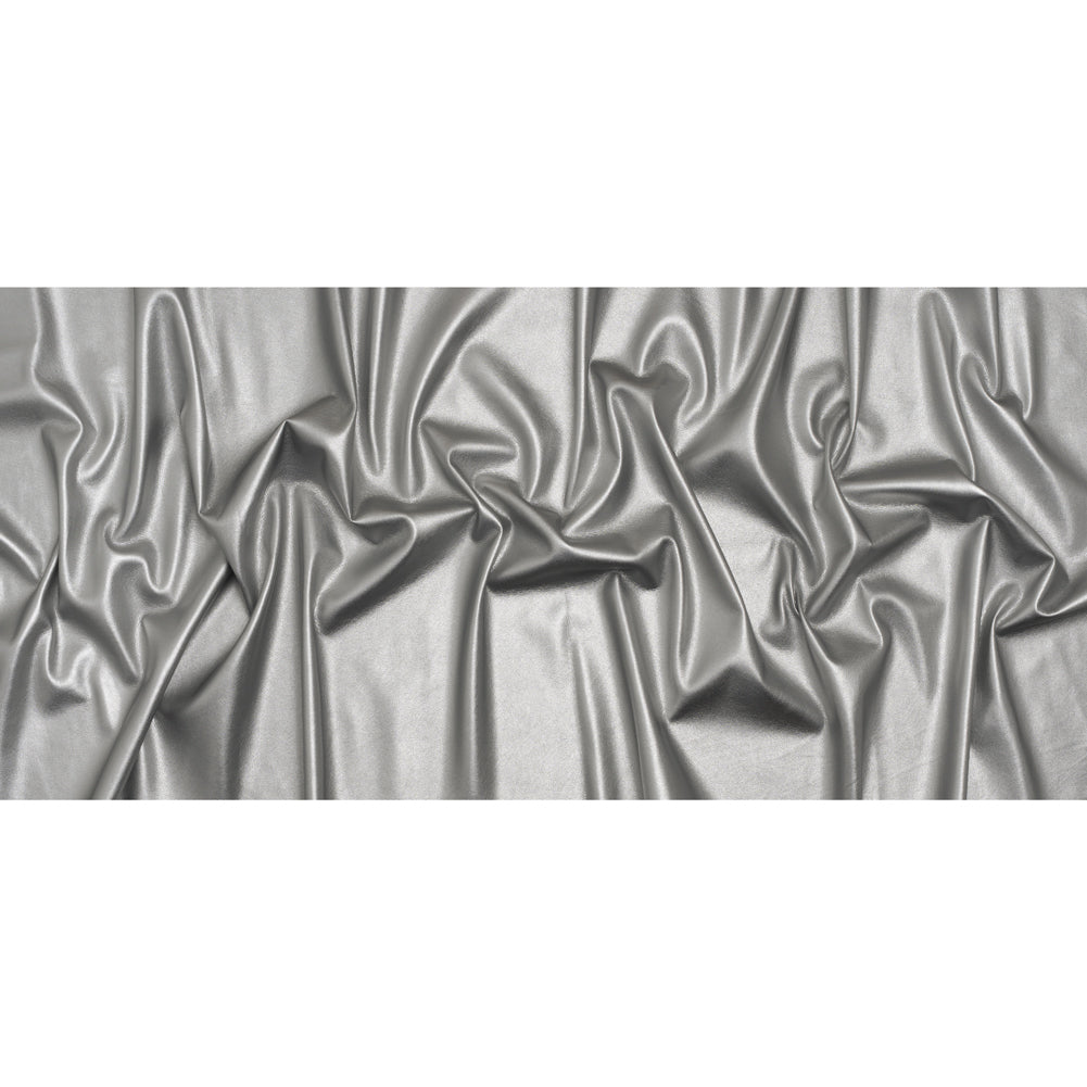 Buttery Faux Leather with Brushed Suede-like Backing - Silver - Veronica Collection - Full