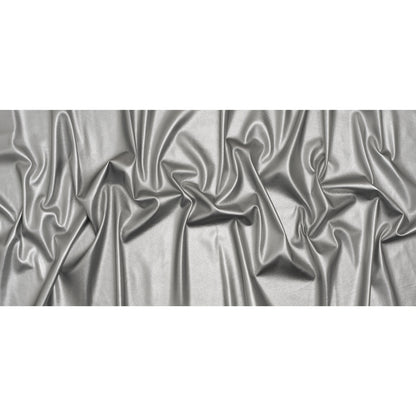 Buttery Faux Leather with Brushed Suede-like Backing - Silver - Veronica Collection