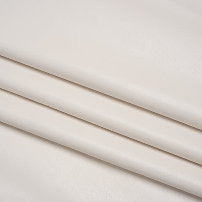 Buttery Faux Leather with Brushed Suede-like Backing - Bone White - Veronica Collection