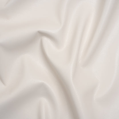 Buttery Faux Leather with Brushed Suede-like Backing - Bone White - Veronica Collection