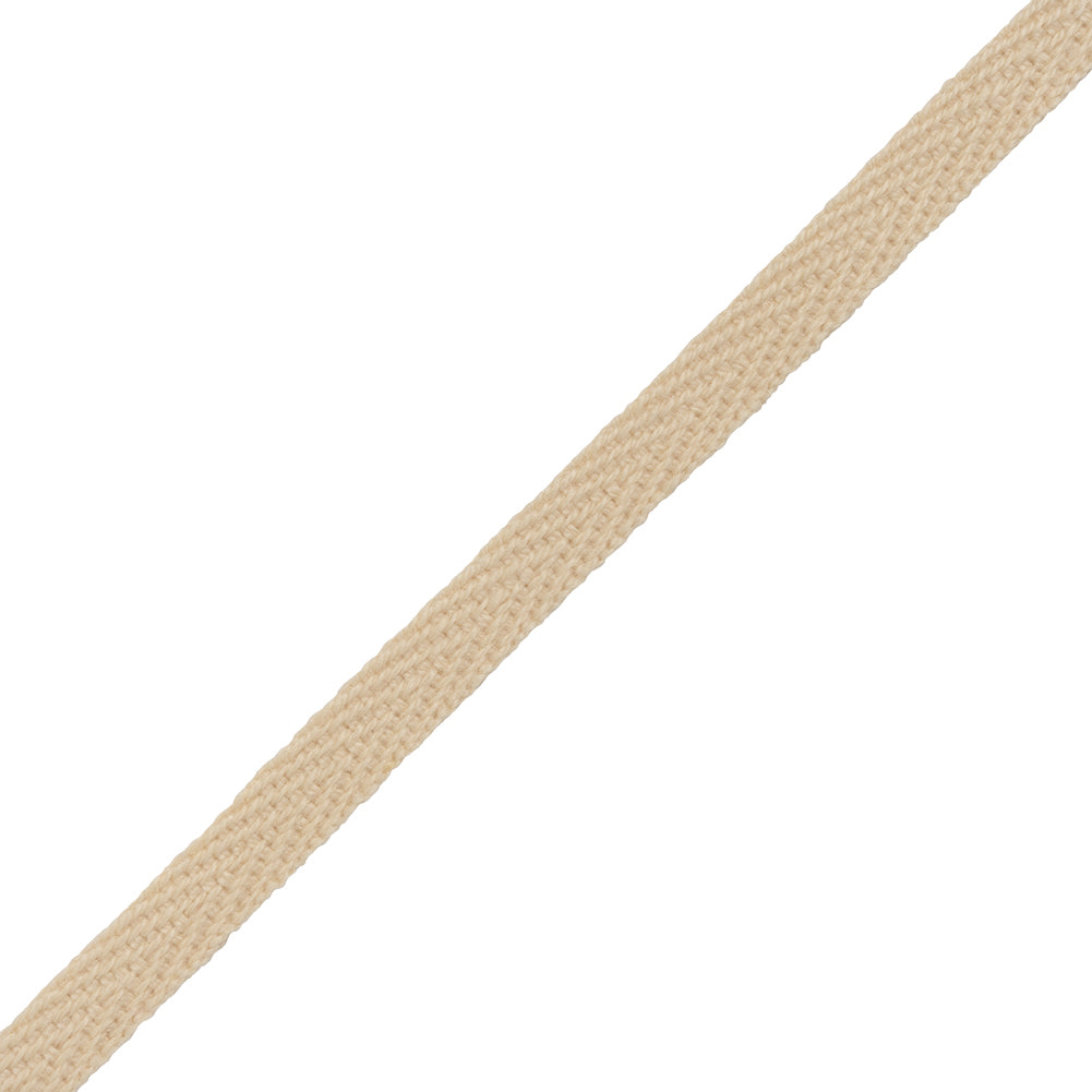 Cotton Twill Tape - 0.25" - Cream - Folded