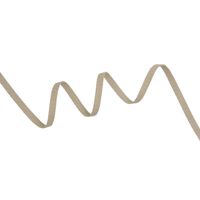 Cotton Twill Tape - 0.25" - Coffee
