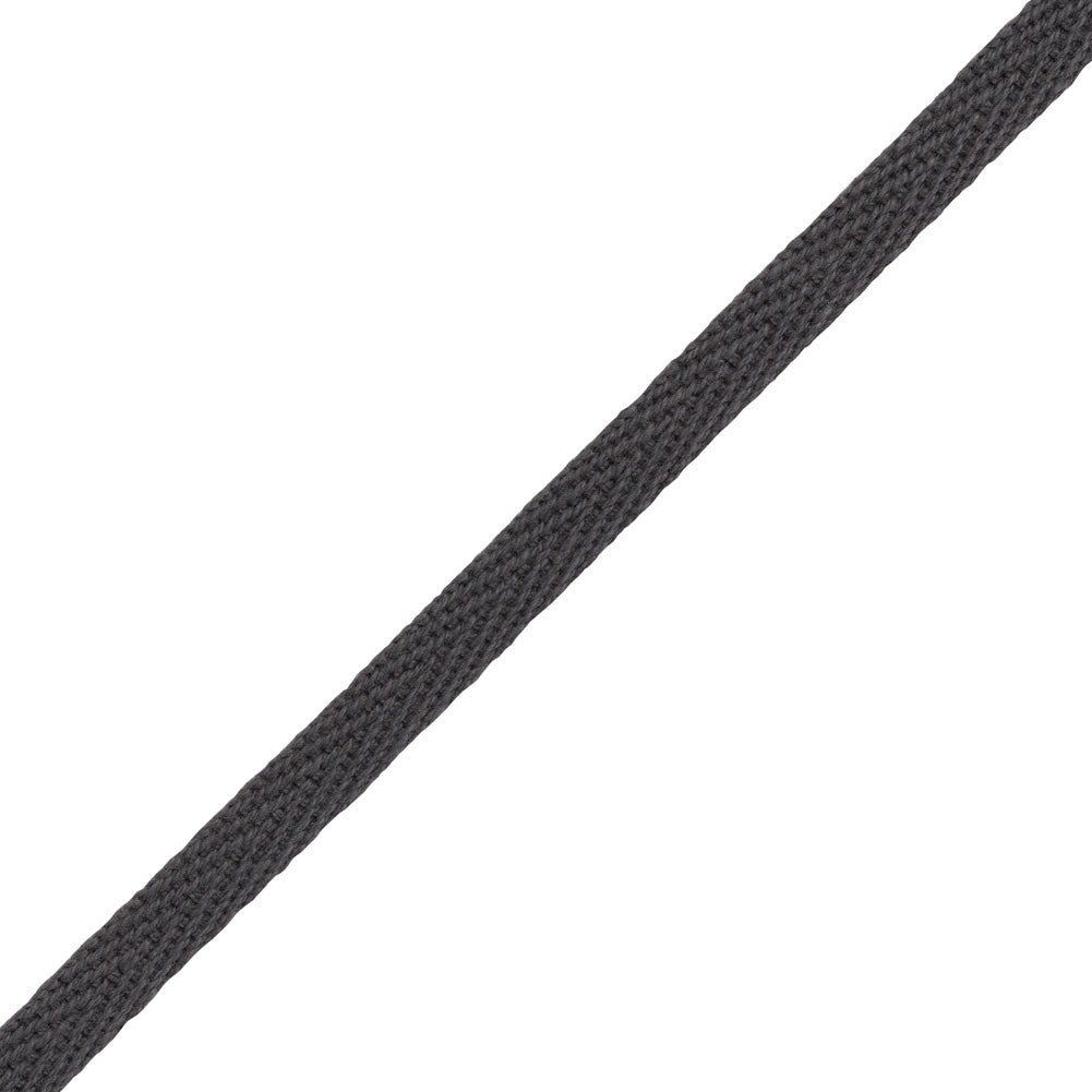 Cotton Twill Tape - 0.25" - Gray - Folded
