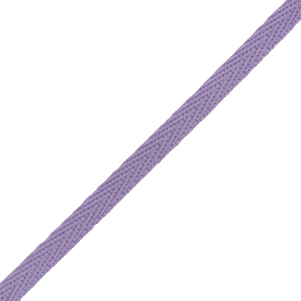 Cotton Twill Tape - 0.25" - Lavender - Folded