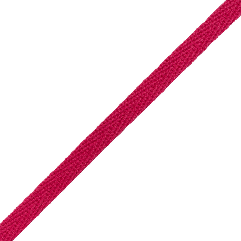 Cotton Twill Tape - 0.25" - Fuchsia - Folded