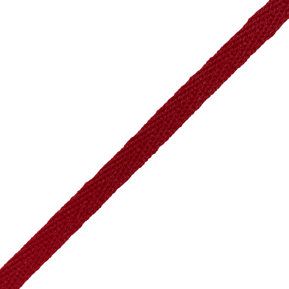 Cotton Twill Tape - 0.25" - Scarlet - Folded