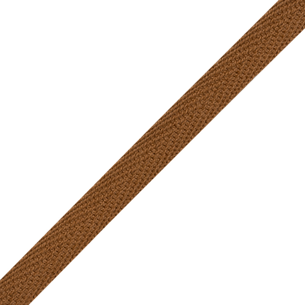 Cotton Twill Tape - 0.375" - Light Brown - Folded