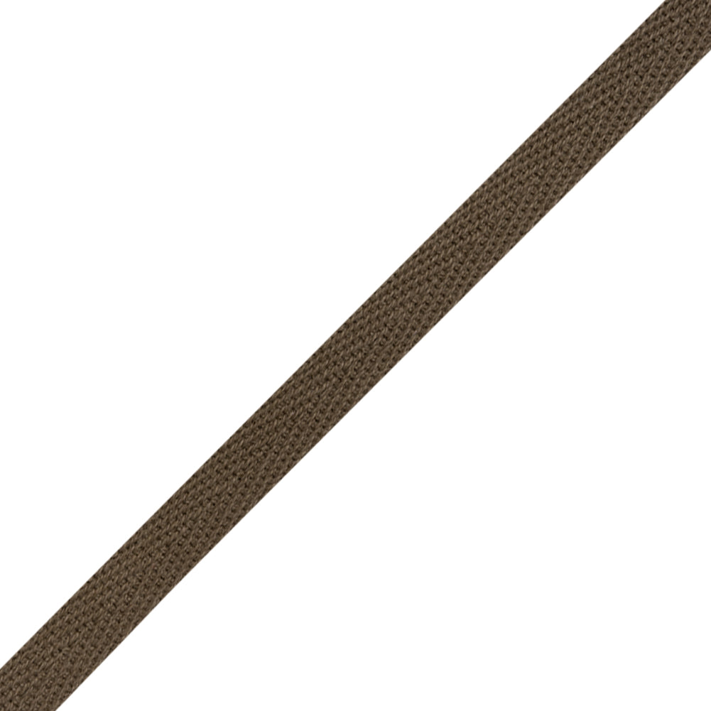 Cotton Twill Tape - 0.375" - Shitake - Folded