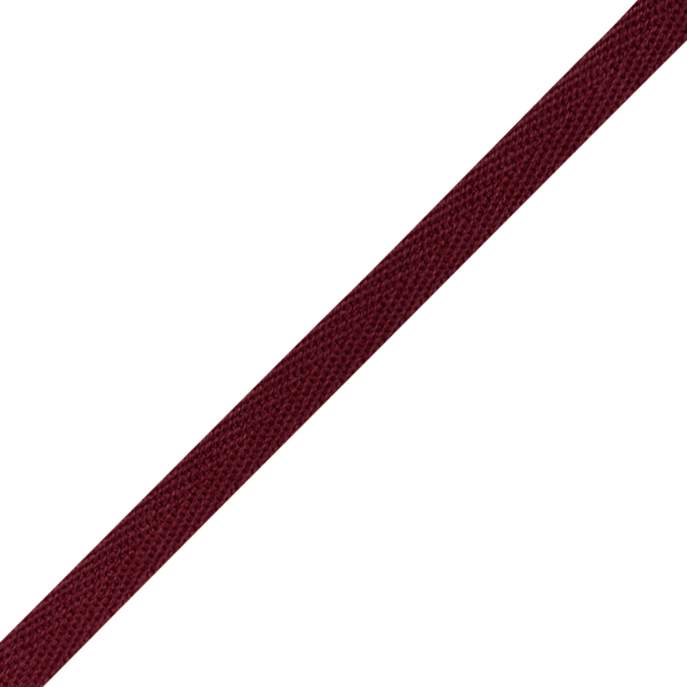 Cotton Twill Tape - 0.375" - Burgundy - Folded