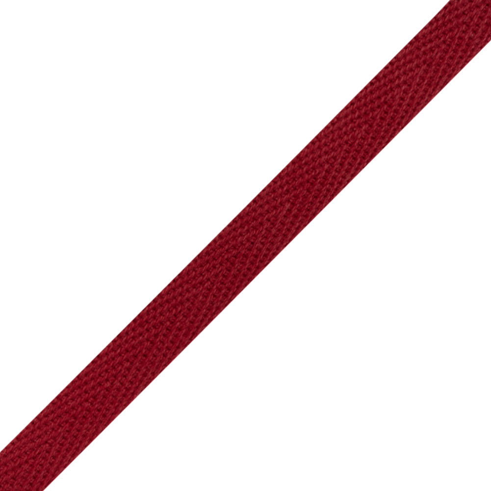 Cotton Twill Tape - 0.375" - Scarlet - Folded