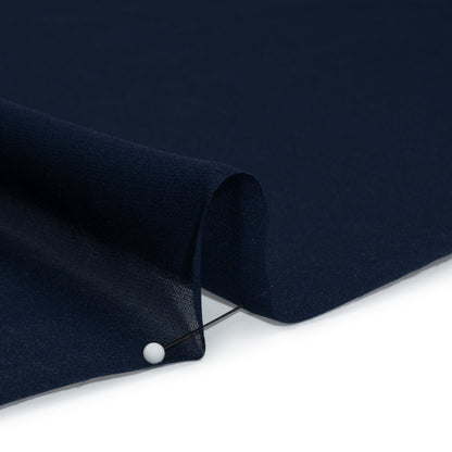 Silk Georgette - Navy Blue - Designer Deadstock