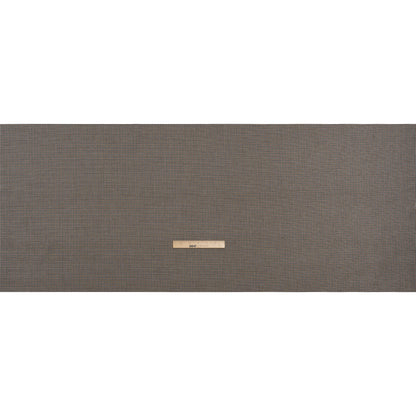 Stretch Viscose and Polyester Suiting - Black, Brown and White Tattersall Check - Designer Deadstock