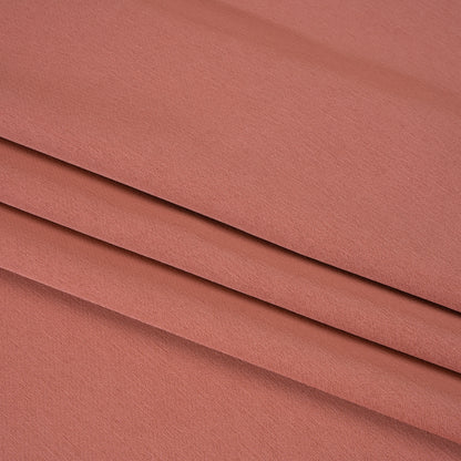 Stretch Polyester Crepe Back Satin - Spiced Coral - Deadstock