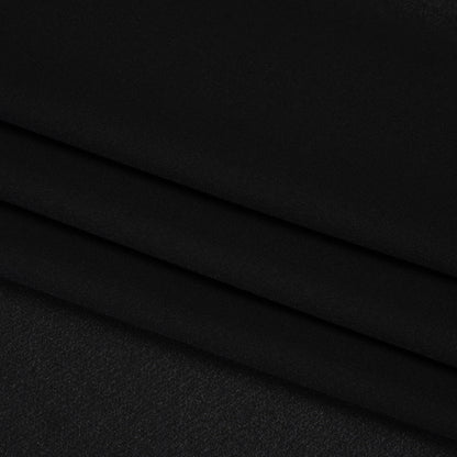 Polyester Georgette - Black - Deadstock