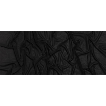 Polyester Georgette - Black - Deadstock