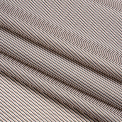 Polyester Lining - Pink, White and Gray Shadow Stripes - Deadstock
