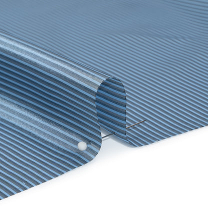 Polyester Lining - Blue and Gray Shadow Stripes - Deadstock