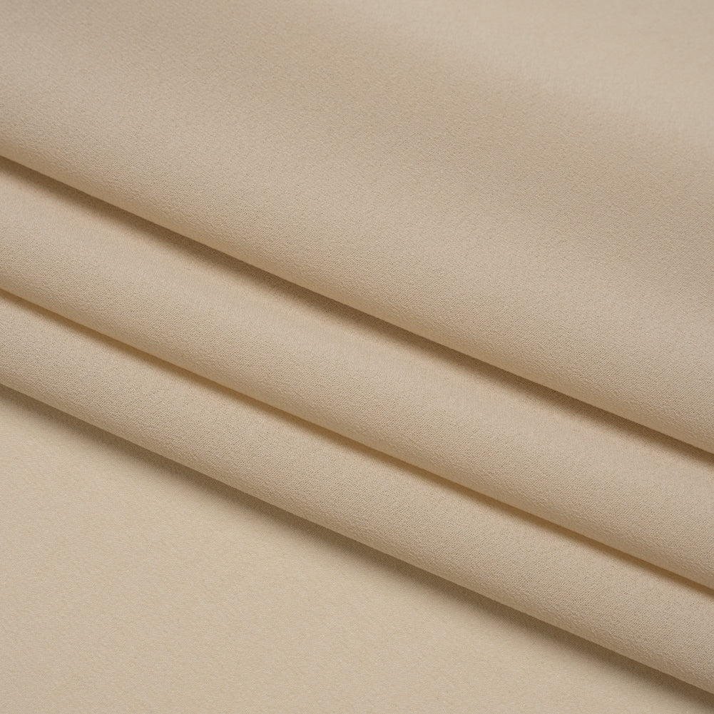 Polyester Double Georgette - Beige - Deadstock - Folded