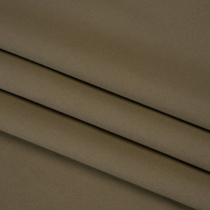 Carbon Brushed Stretch Khaki Twill - Taupe - Averill Collection