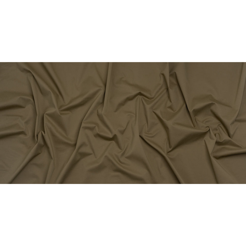 Carbon Brushed Stretch Khaki Twill - Taupe - Averill Collection