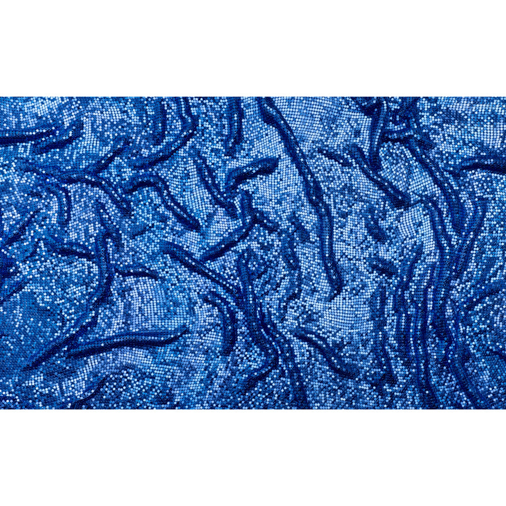 Aluminum Chainmail Fabric Panel, 3mm Tubular - Royal Blue - Joan Collection - Full
