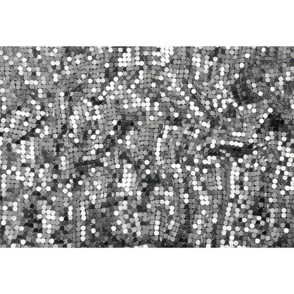Aluminum Chainmail Fabric, 8mm Tubular - Silver - Joan Collection