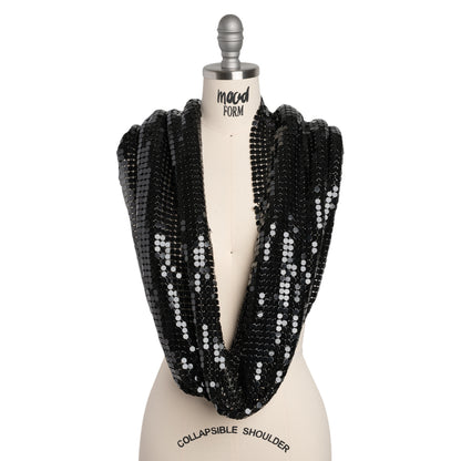 Aluminum Chainmail Fabric, 8mm Tubular - Black - Joan Collection