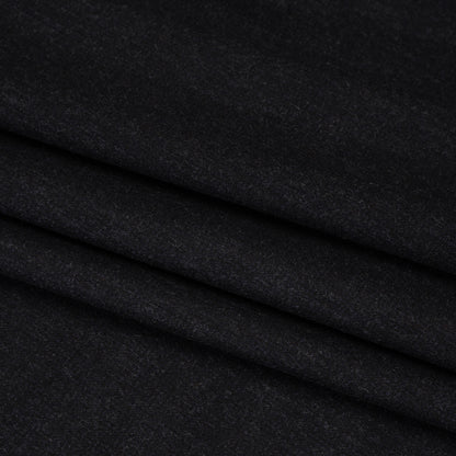 Super 130 Cashmere Suiting Made in Italy - Charcoal and Navy Mottled - Deadstock