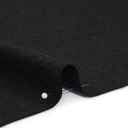 Super 130 Cashmere Suiting Made in Italy - Charcoal and Navy Mottled - Deadstock