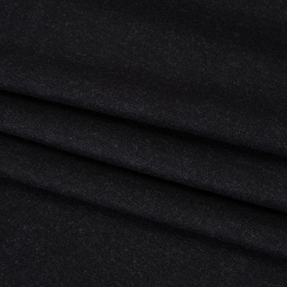 Super 130 Wool Suiting Made in Italy - Black and Navy Heathered - Deadstock