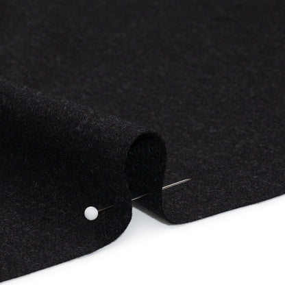 Super 130 Wool Suiting Made in Italy - Black and Navy Heathered - Deadstock