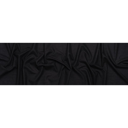 Super 130 Wool Suiting Made in Italy - Black and Navy Heathered - Deadstock