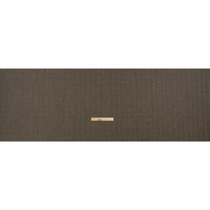 Super 130 Wool Twill Suiting Made in Italy - Beige and Brown Plaid - Deadstock