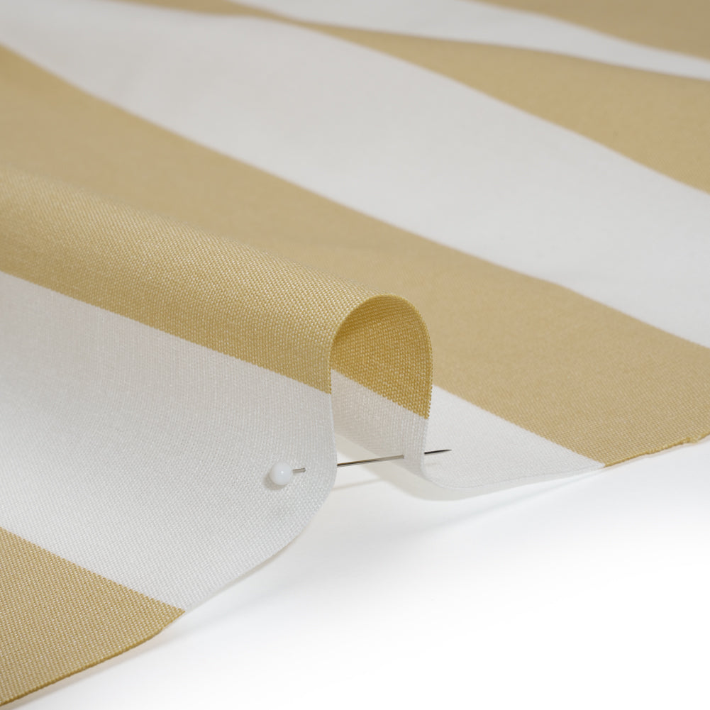 Outdoor Canvas - Beige and White Awning Stripes - Detail