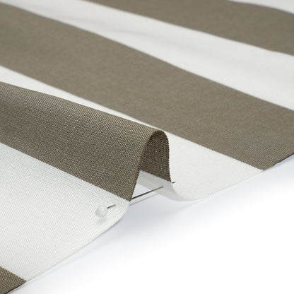 Outdoor Canvas - Stone and White Awning Stripes