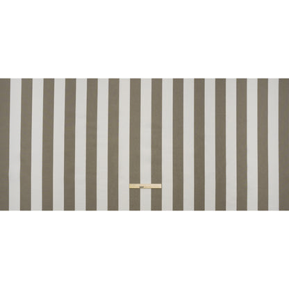 Outdoor Canvas - Stone and White Awning Stripes