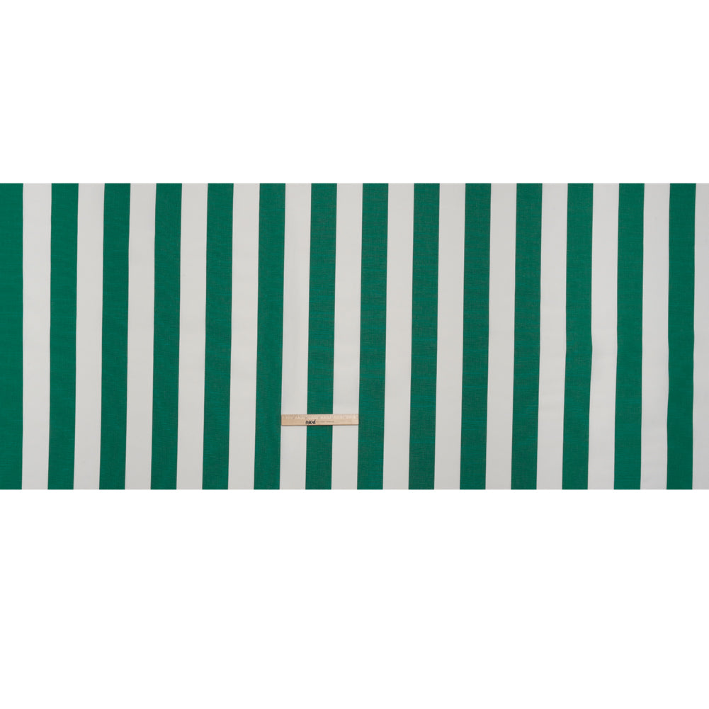 Outdoor Canvas - Teal and White Awning Stripes - Full