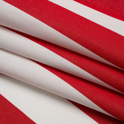 Outdoor Canvas - Red and White Awning Stripes