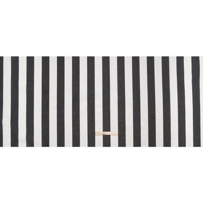 Outdoor Canvas - Black and White Awning Stripes