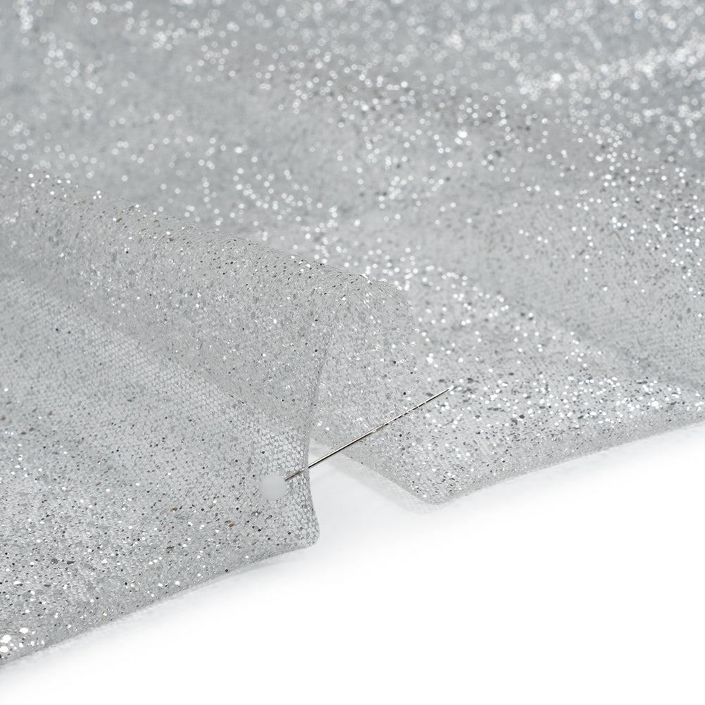Glitter Tulle 5-yard Bundle - Silver - Detail